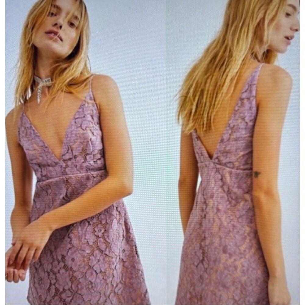 ❤️Free People Dangerous Love Lace Mini Dress